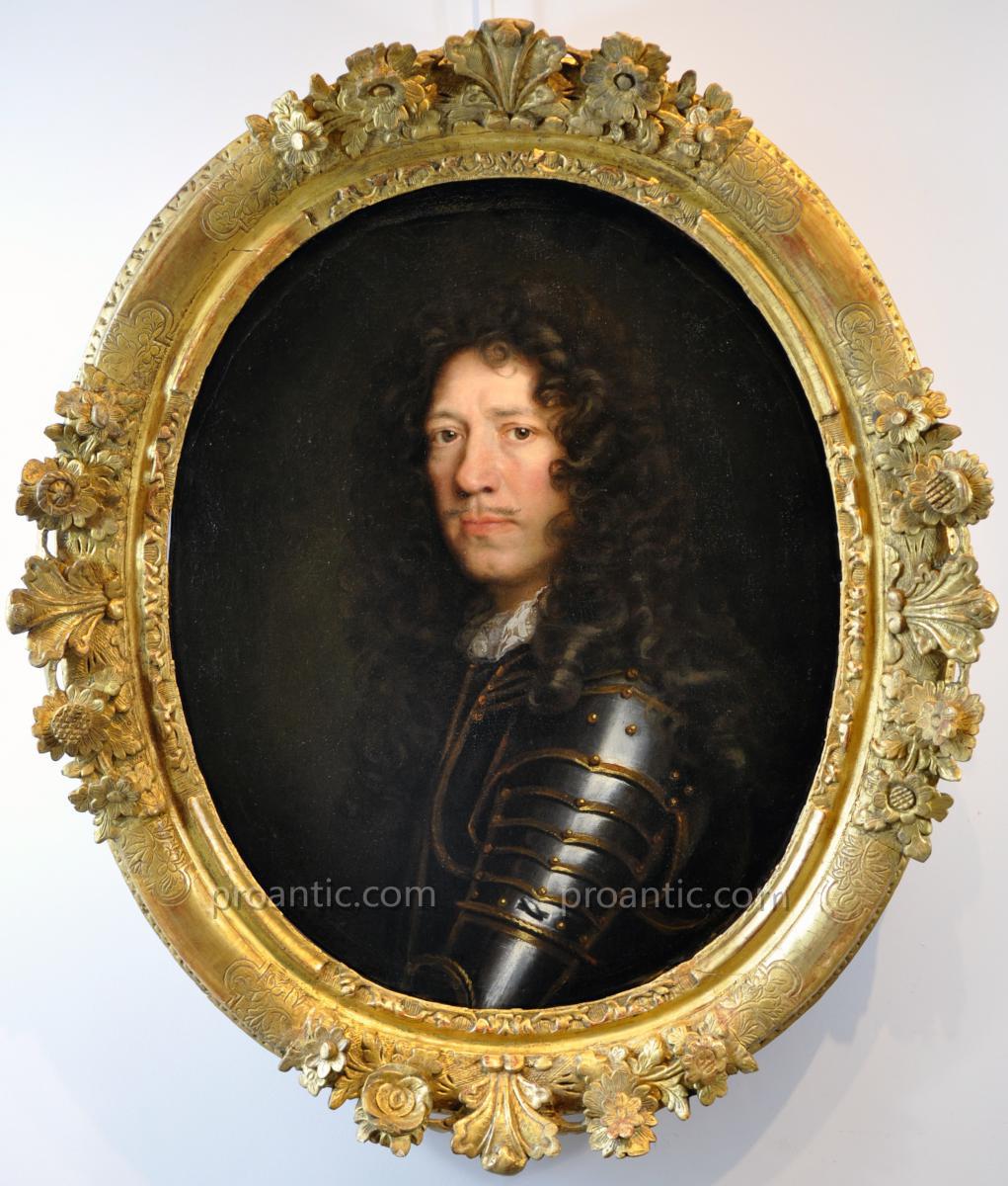 Pierre Mignard (1612-1695), Epoque Louis XIV (atelier De) Portrait D’un Prince En Armure