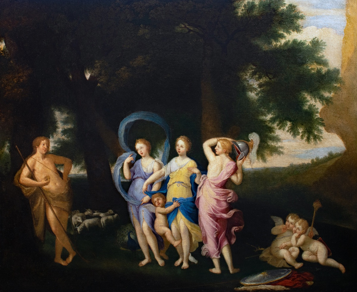 The Judgment Of Paris – 17th Century Italian School (bologna)-photo-4
