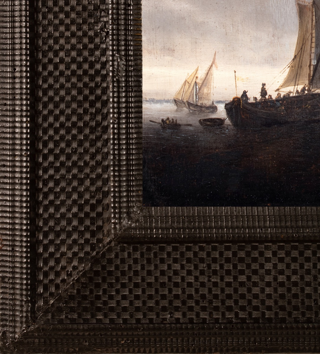 Marine Hollandaise du XVIIe siècle. Atelier de Salomon van Ruysdael -photo-1