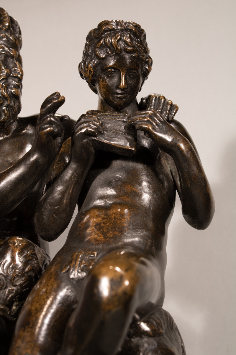 Pan & Daphnis. École Italienne du XVIIIème siècle-photo-3