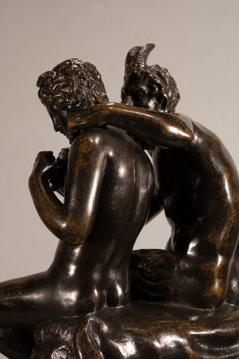 Pan & Daphnis. École Italienne du XVIIIème siècle-photo-4