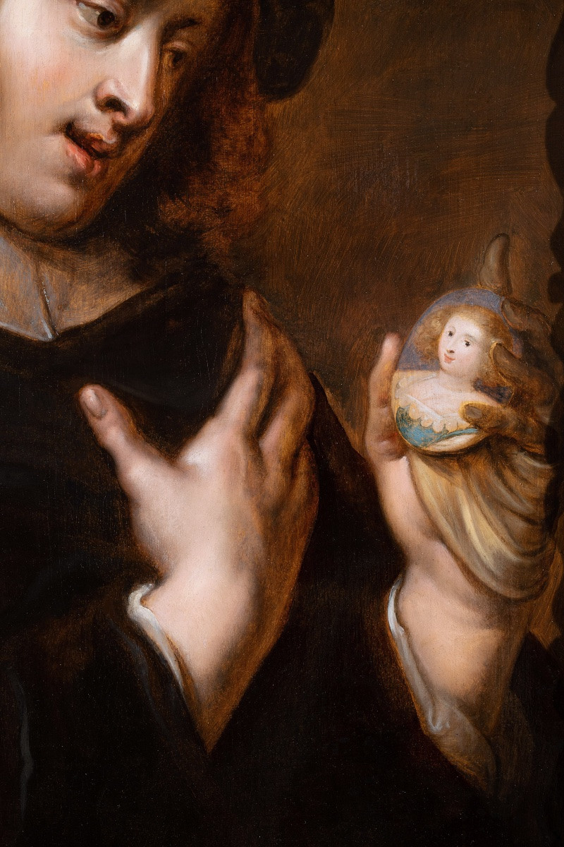 Jan Cossiers (1600-1671)-Jeune homme contemplant le portrait de sa bien-aimée-photo-3