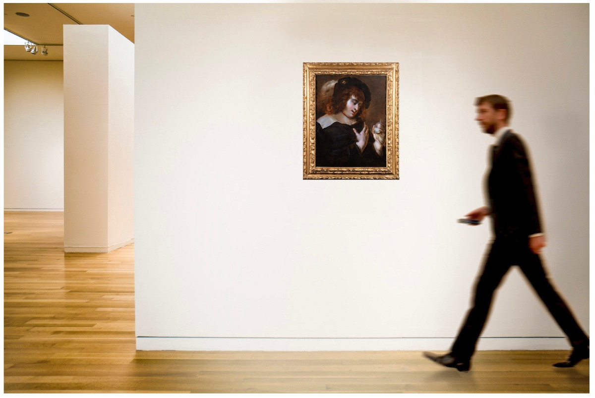 Jan Cossiers (1600-1671)-Jeune homme contemplant le portrait de sa bien-aimée-photo-2