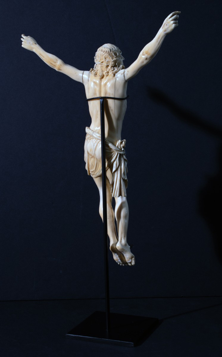 Christ “vivo” In Carved Ivory. Flanders, Late 17th Century-photo-1