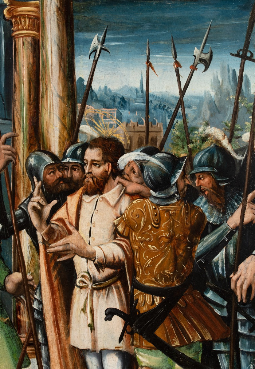 Saint John The Baptist Before King Herod. 16th Century-photo-2