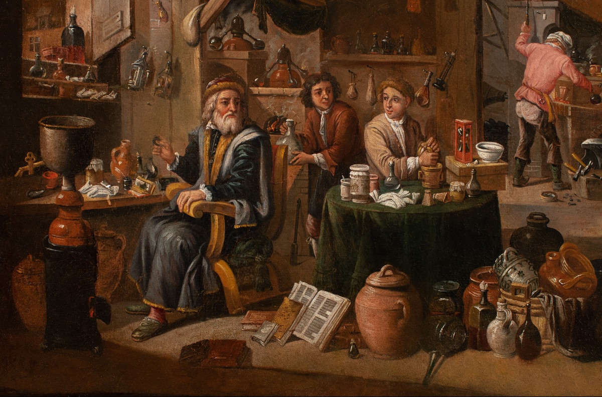 Alchemist In His Study. By Gerard Thomas (1663–1720)-photo-2