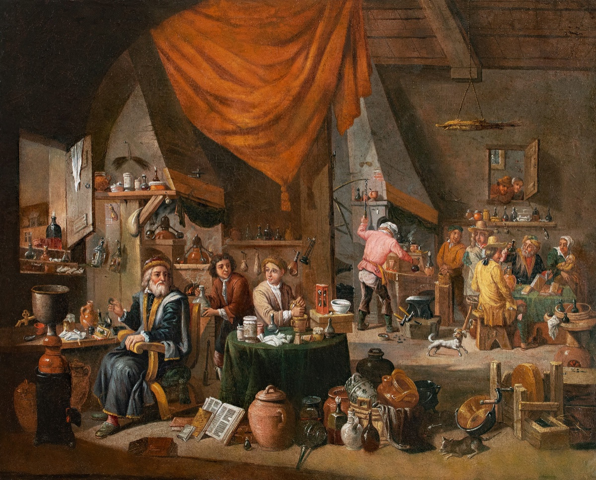 Alchemist In His Study. By Gerard Thomas (1663–1720)-photo-4