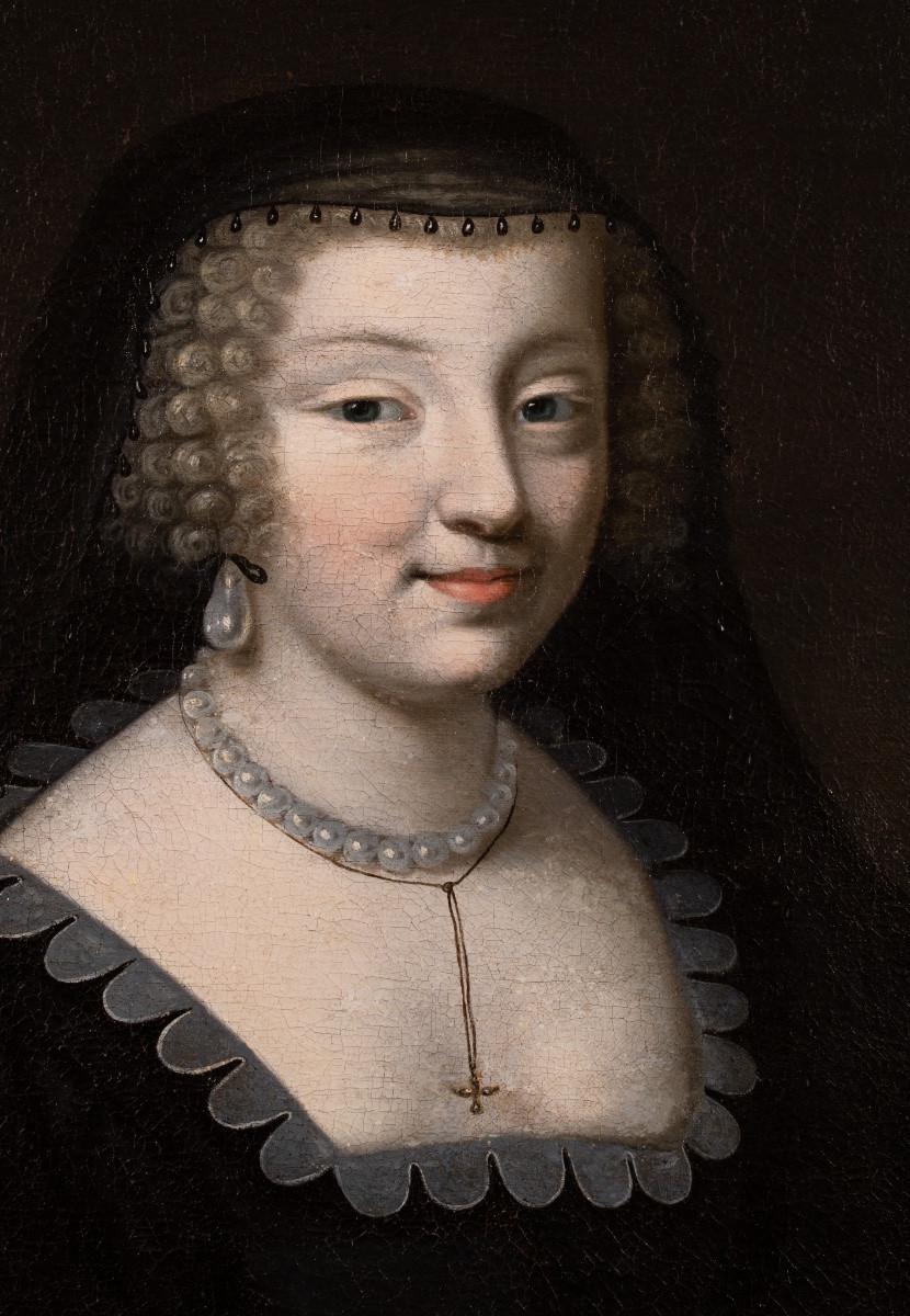 Portrait Of Anne Of Austria (circa 1643). 17th Century-photo-2