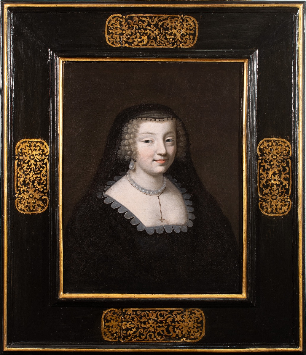 Portrait Of Anne Of Austria (circa 1643). 17th Century