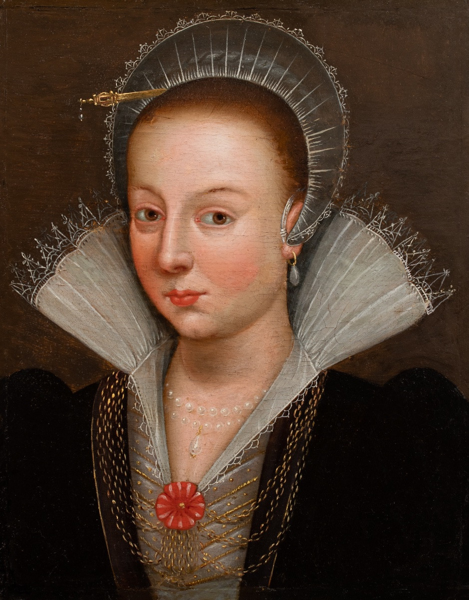 Portrait d’une dame de cour – École Française, vers 1600-photo-2