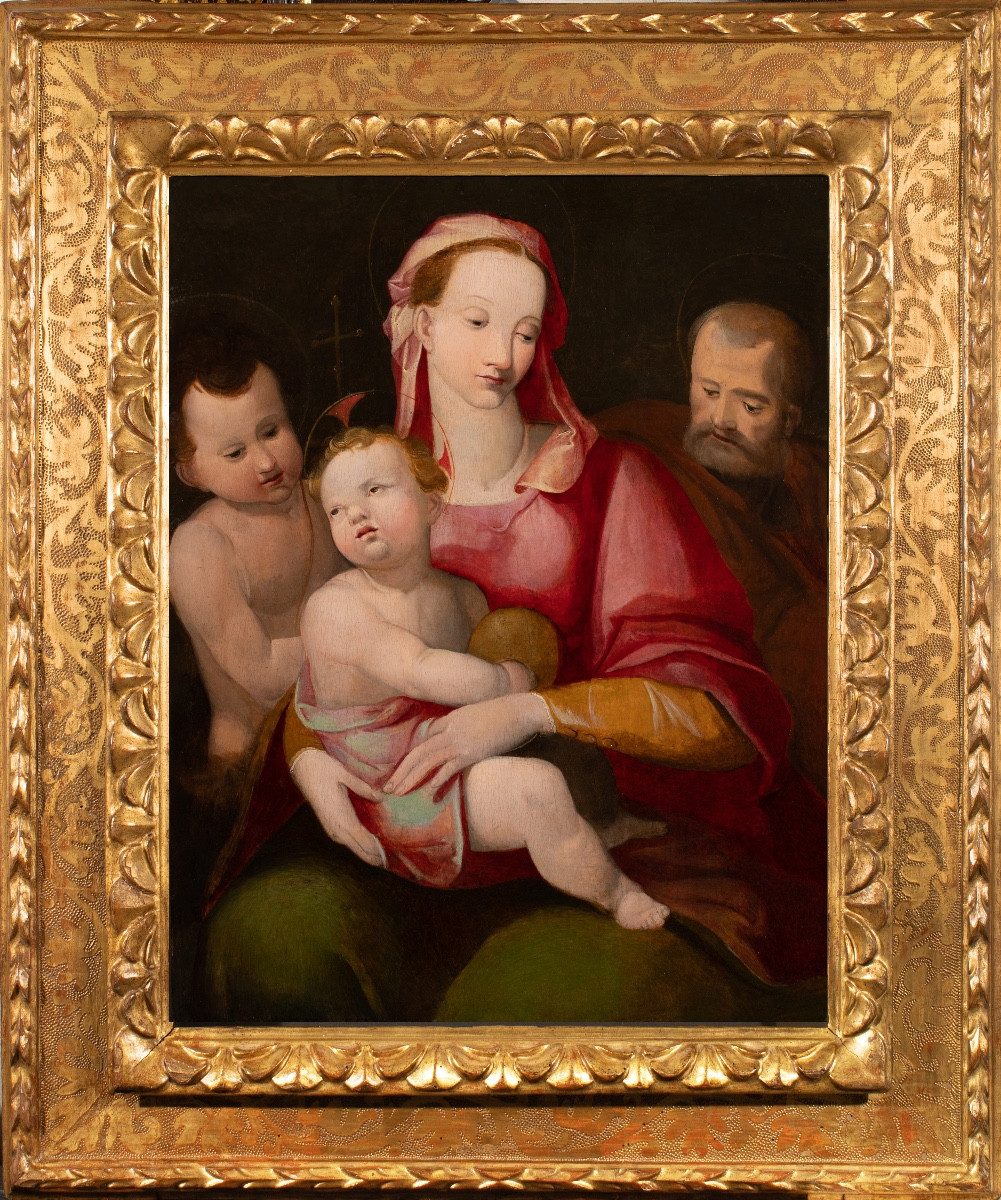 Holy Family. Battista Naldini (1537-1591) And Workshop