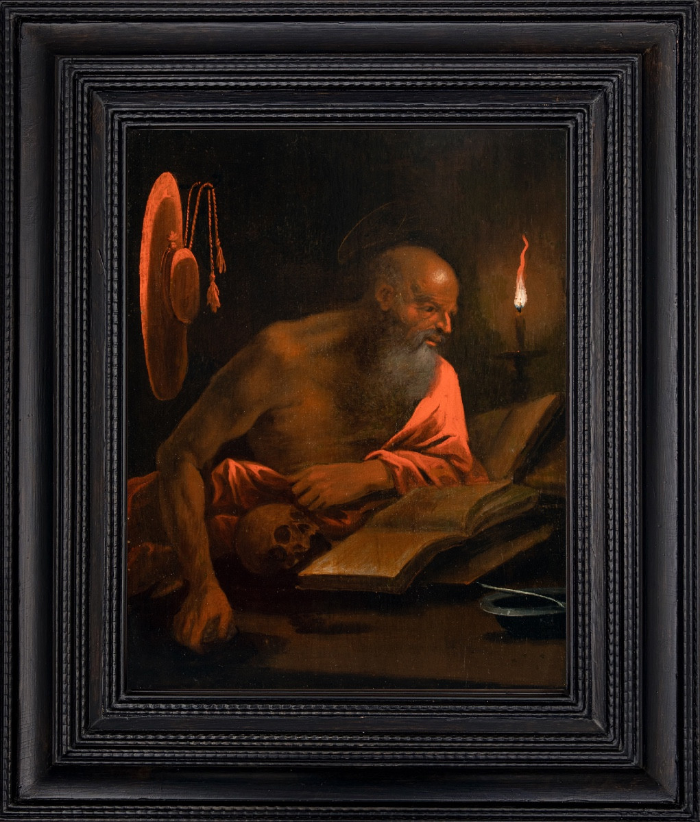 Saint Jérôme dans son cabinet de travail. Époque XVIIe siècle