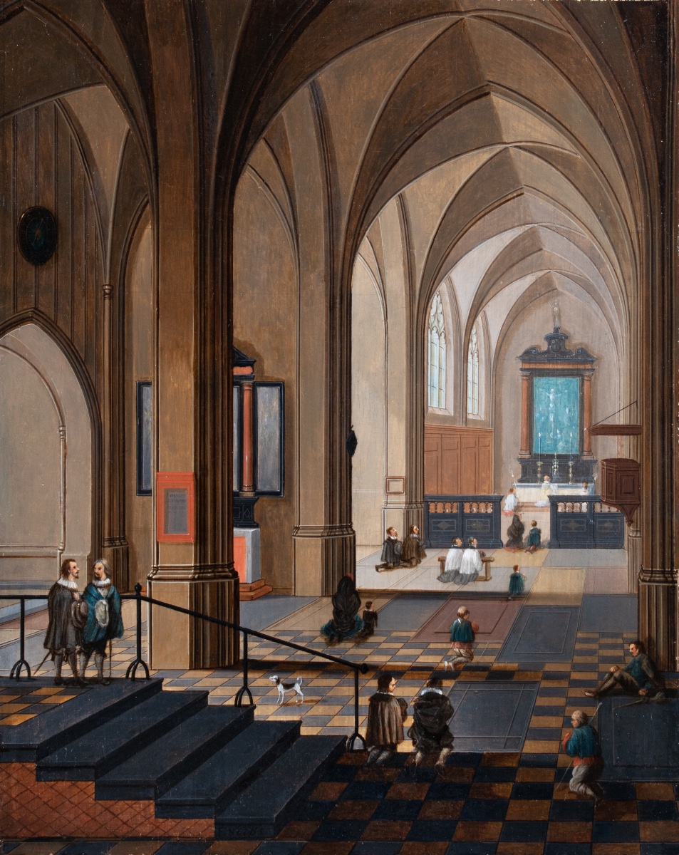 Pieter Neefs le Jeune (1620–1675) — Intérieur de la Cathédrale d’Anvers-photo-3