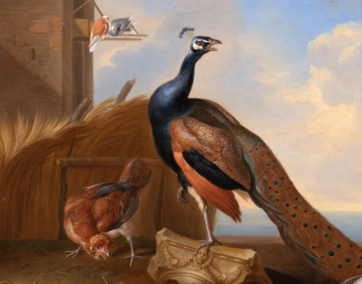 Oiseaux dans un paysage lacustre. Jakab Bogdány (1660–1724) & atelier-photo-4