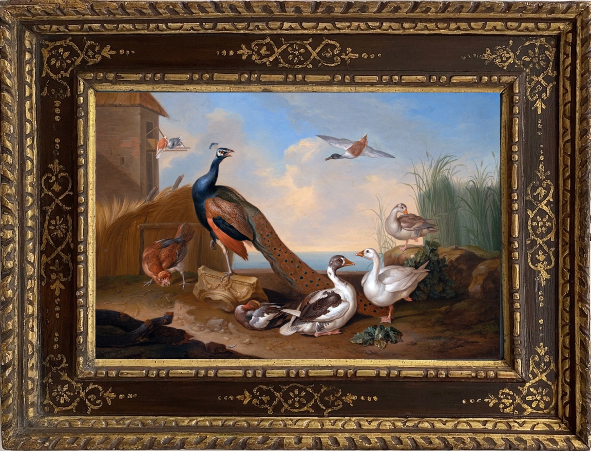 Oiseaux dans un paysage lacustre. Jakab Bogdány (1660–1724) & atelier