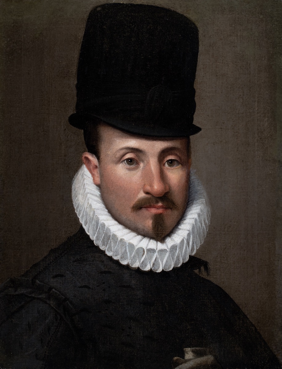 Attribué à Bartolomeo Passarotti (1529–1592). Portrait de jeune homme à la fraise-photo-3