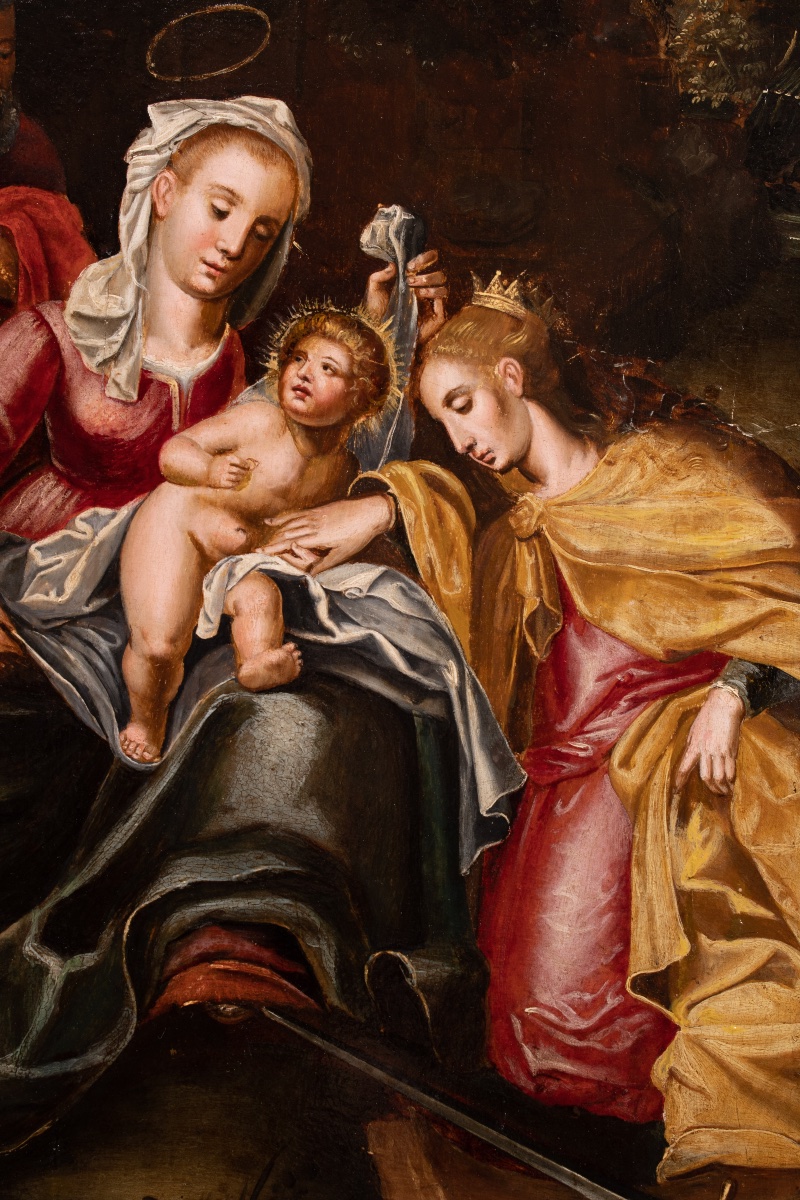 Le Mariage mystique de sainte Catherine. Entourage d’Otto van Veen (1556–1629)-photo-2