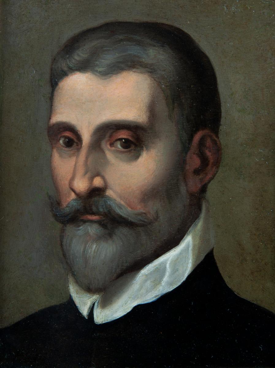 Portrait d’un Gentilhomme. Attribué à Daniele Crespi (1597-1630)-photo-2