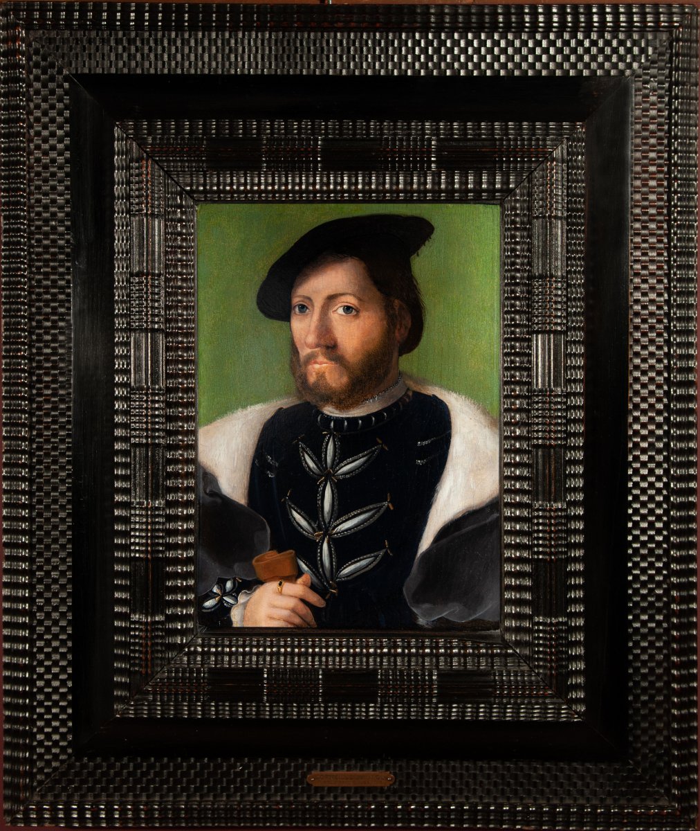 Workshop Of Corneille De Lyon (1500-1575). Portrait Of A Young Man In Toquet Noir