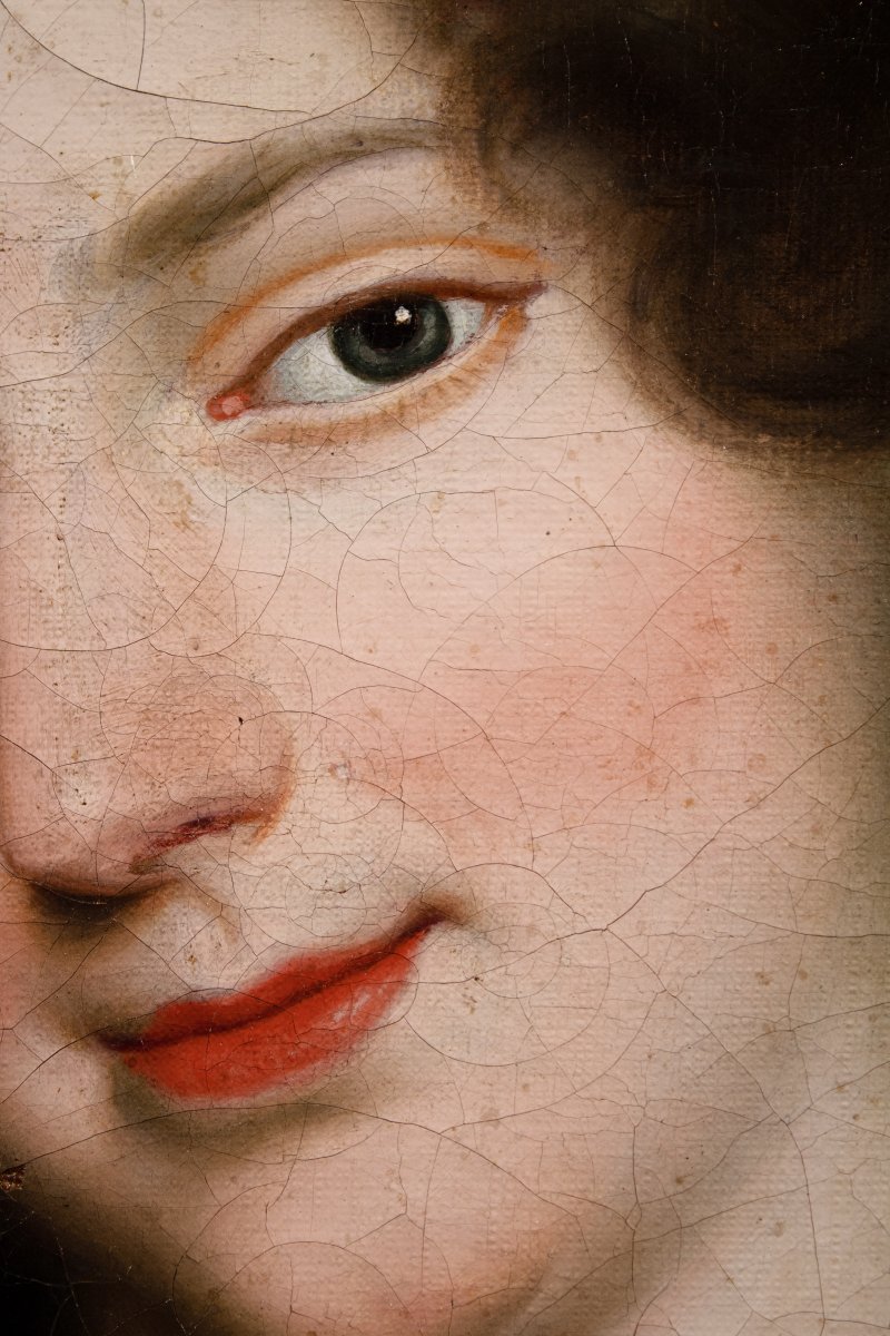 Portrait Of Marie-angelique De Coulanges. Attributed To Pierre Mignard (1612-1695)-photo-1