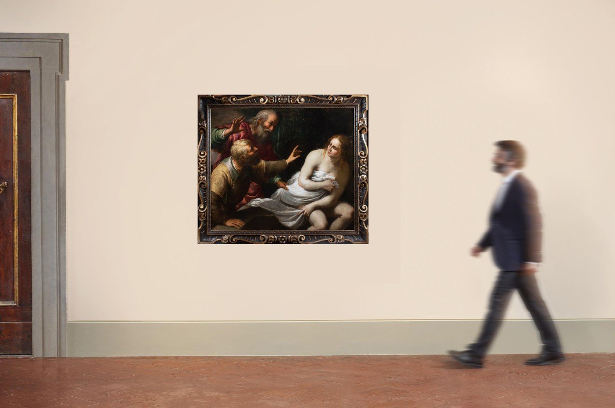 Orazio De Ferrari (1606-1657). Suzanne Au Bain-photo-1