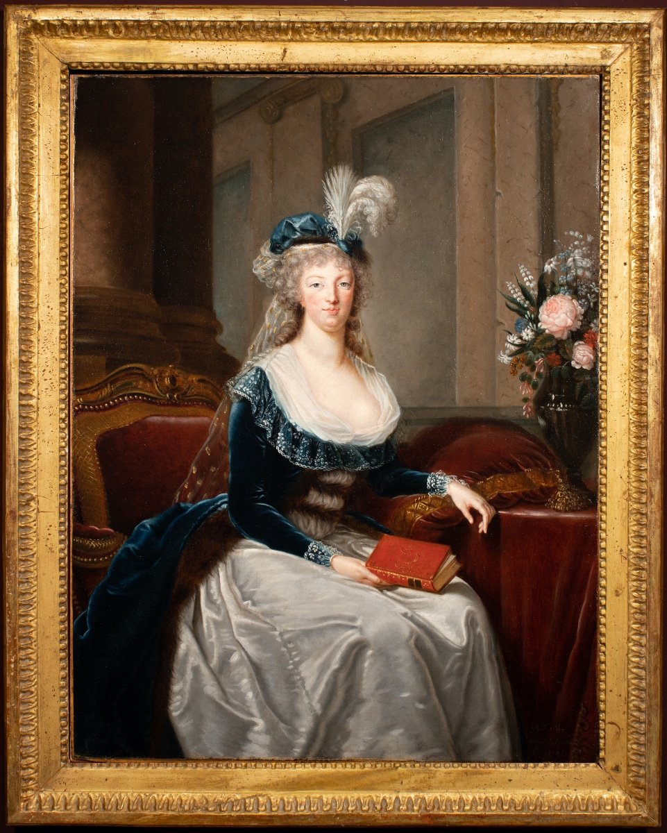 Marie-Antoinette Reine de France-École Française du XVIIIème Siècle