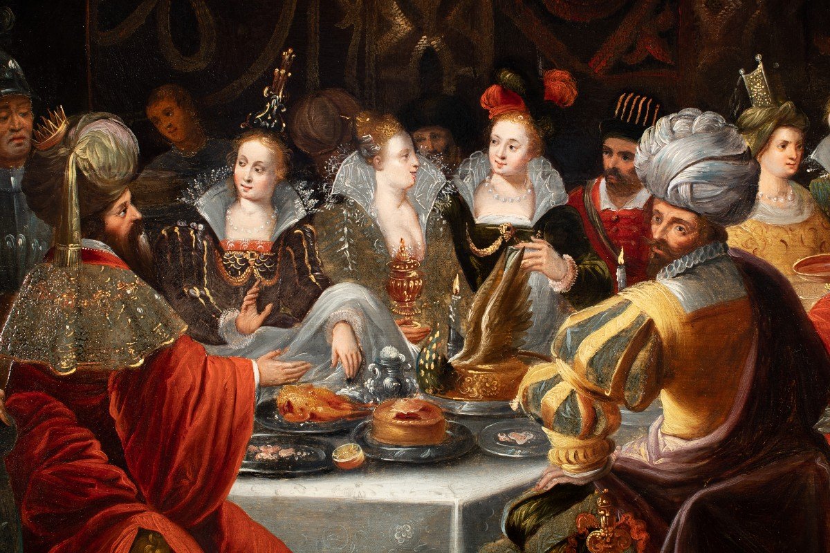 Balthazar's Feast. Frans II Francken & Workshop (1541-1642)-photo-2