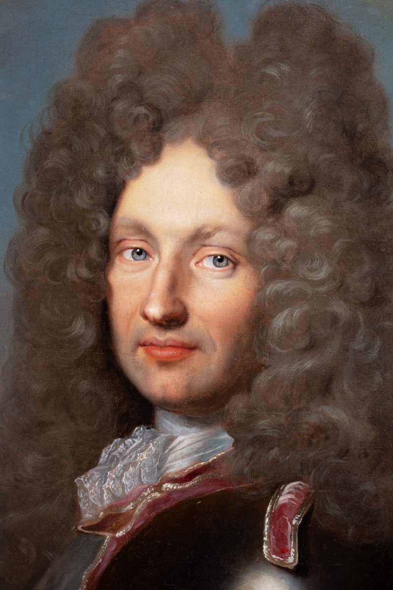 Portrait Of A Prince In Armor. By Joseph Vivien (1657-1734)-photo-2