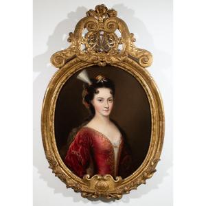 Portrait Of A Young Lady Of Quality. François De Troy & Workshop, 17th Century.