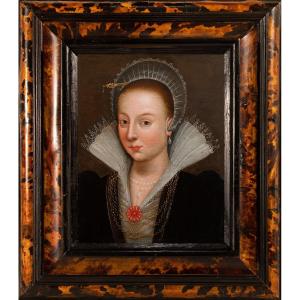 Portrait d’une dame de cour – École Française, vers 1600