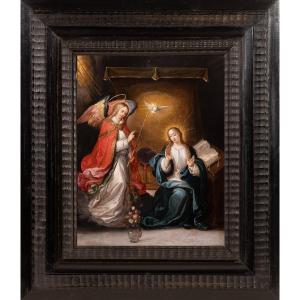 Attributed To Frans Francken II (antwerp 1581–1642). The Annunciation