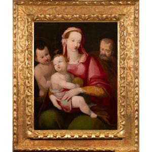 Holy Family. Battista Naldini (1537-1591) And Workshop
