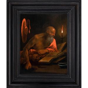 Saint Jérôme dans son cabinet de travail. Époque XVIIe siècle
