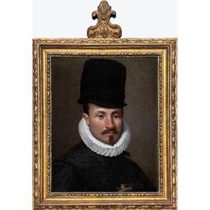 Attributed To Bartolomeo Passarotti (1529–1592). Portrait Of A Young Man Wearing A Fringe