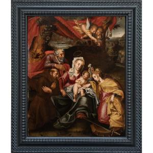 The Mystical Marriage Of Saint Catherine. Circle Of Otto Van Veen (1556–1629)