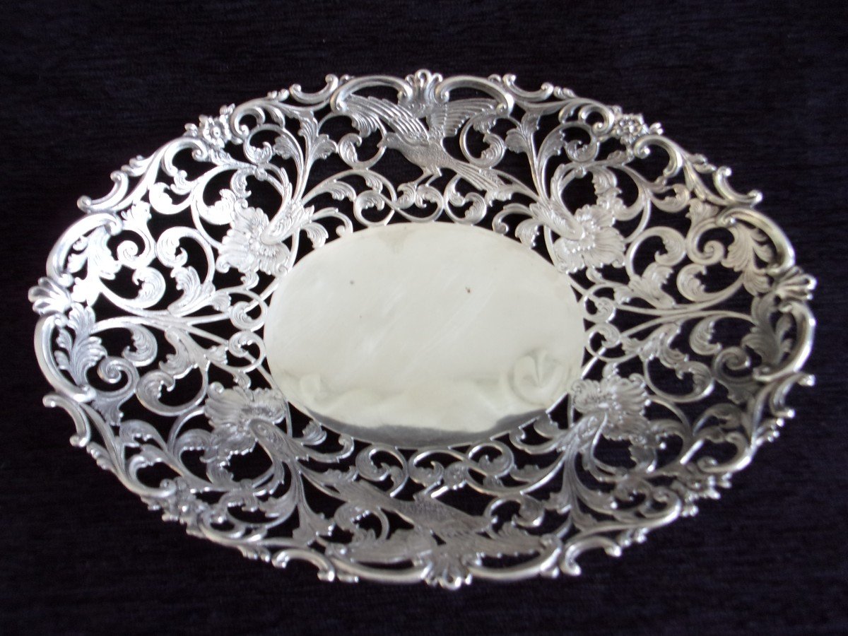 Centre De Table Argent époque Alexandre De Hollande Poinçon 1851  452g-photo-1