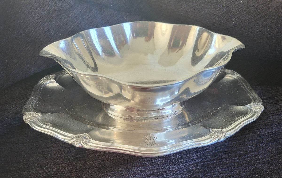 Coupe Saucière  Plateau  Argent Minerve m.o.  Cardeihac 