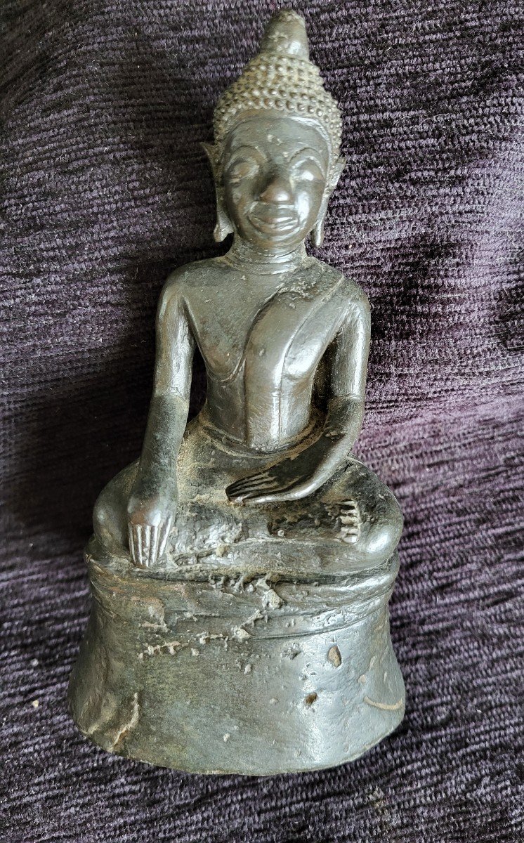 Bouddha Bronze Siam XIXe Siècle -photo-2