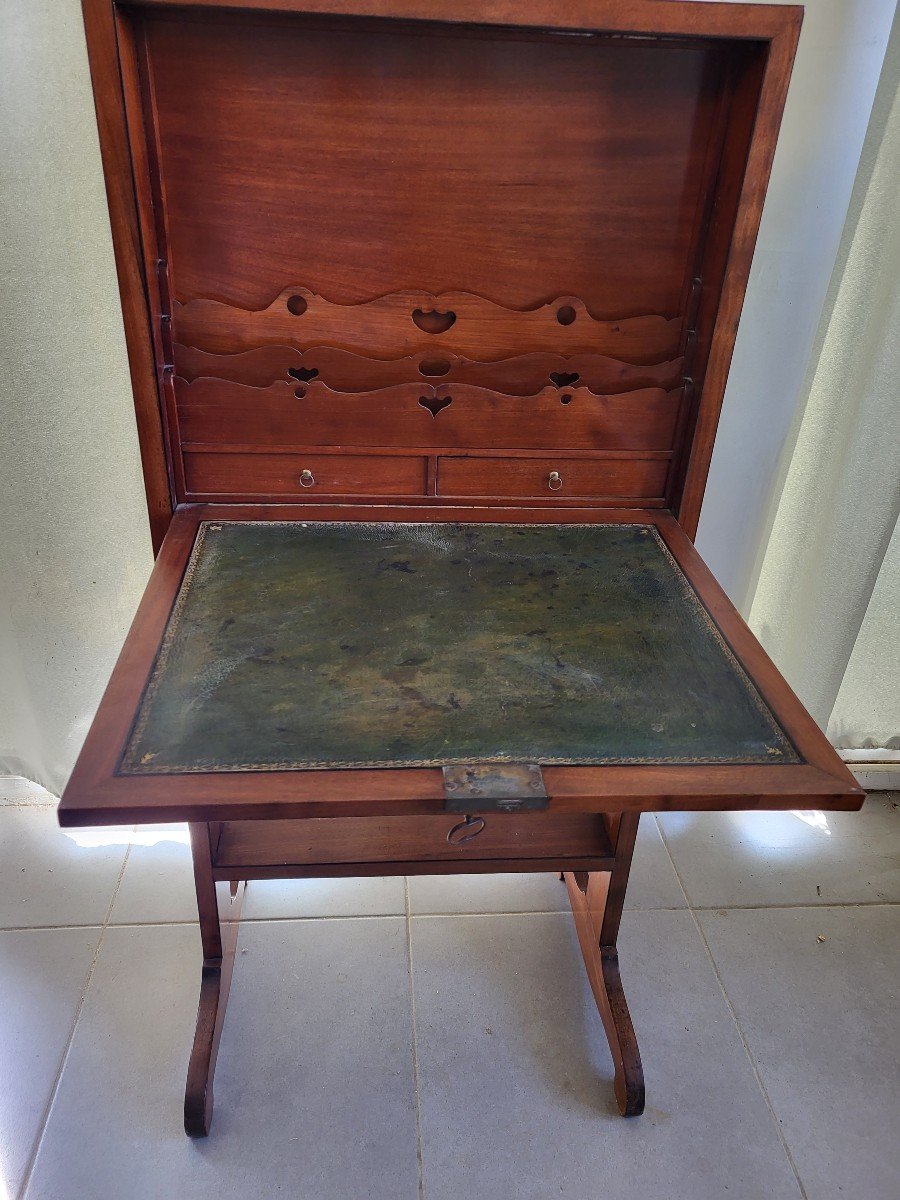 Secrétaire  Billet Doux  Bureau  Acajou  époque Restauration  Début XIXe Siècle -photo-2