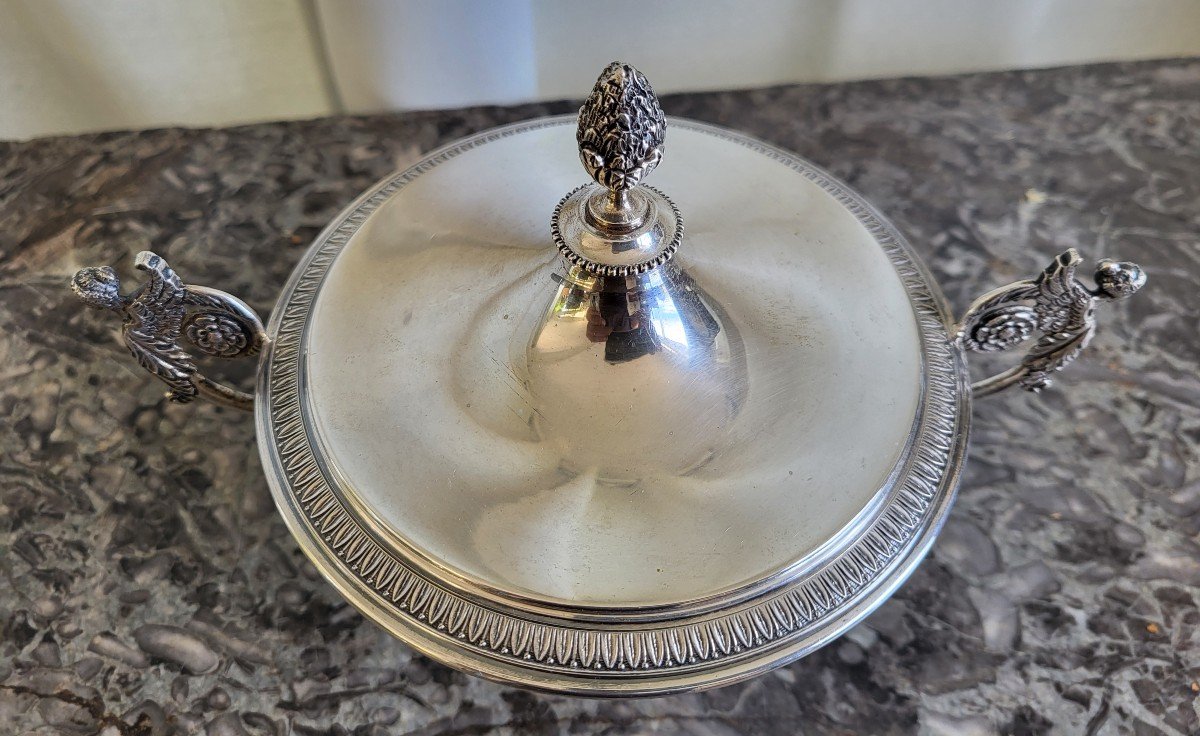 Empire Sterling Silver Drageoir Nineteenth Century-photo-2