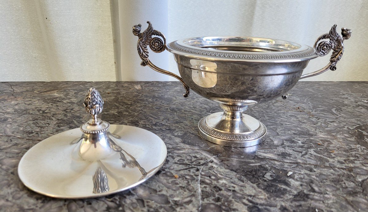 Empire Sterling Silver Drageoir Nineteenth Century-photo-4