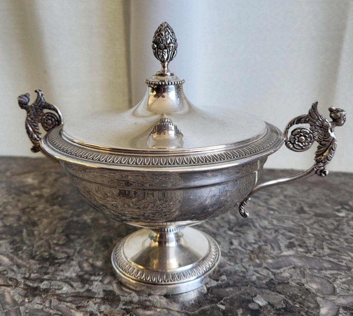 Empire Sterling Silver Drageoir Nineteenth Century-photo-7