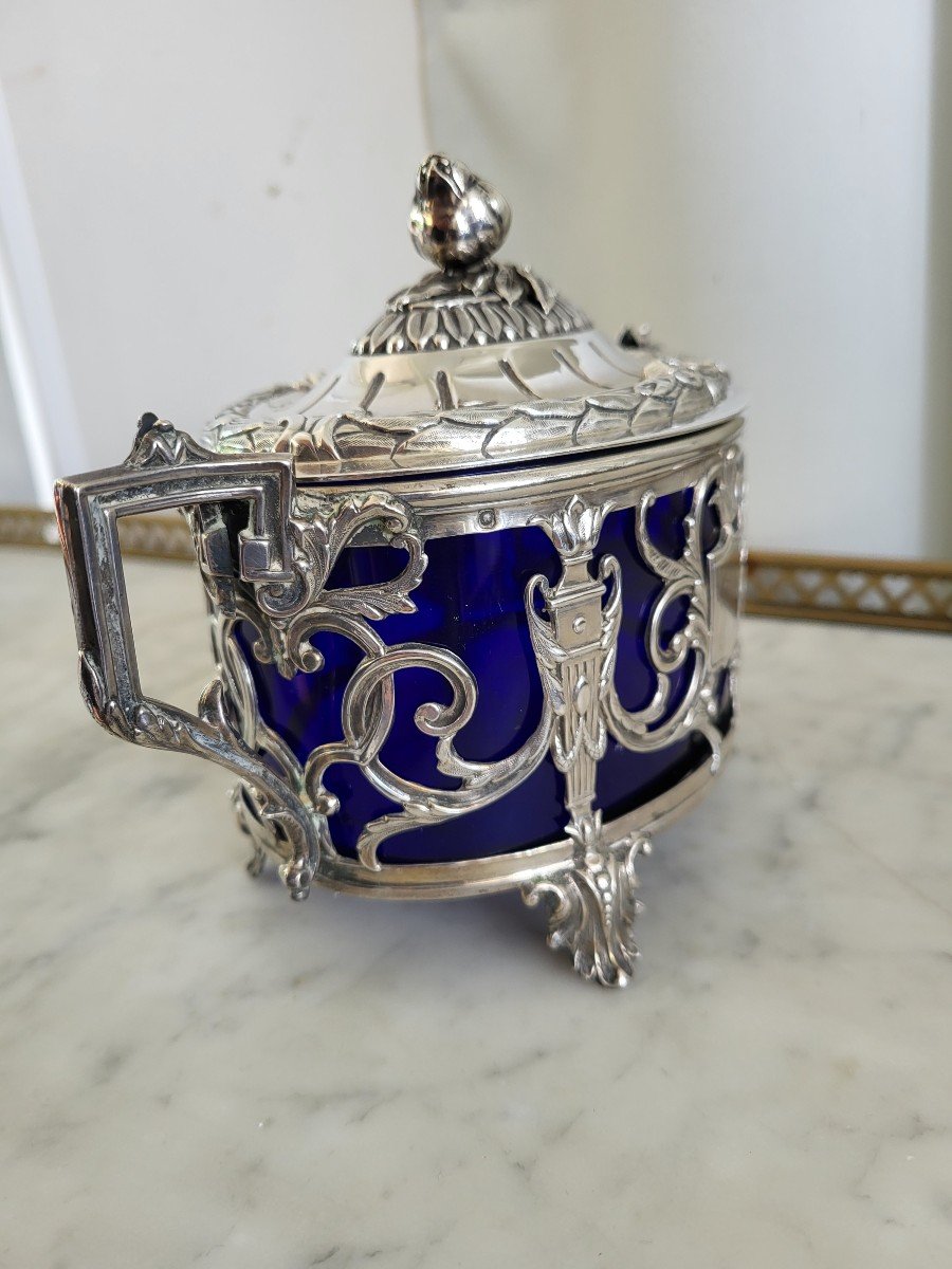 Sugar Bowl Silver Minerva Nineteenth Century-photo-4