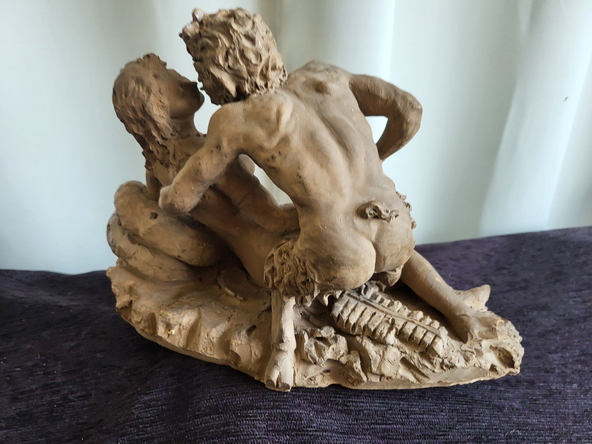Terracotta Sculpture "grand Tour" Sg Giro Naples Nineteenth Time-photo-4
