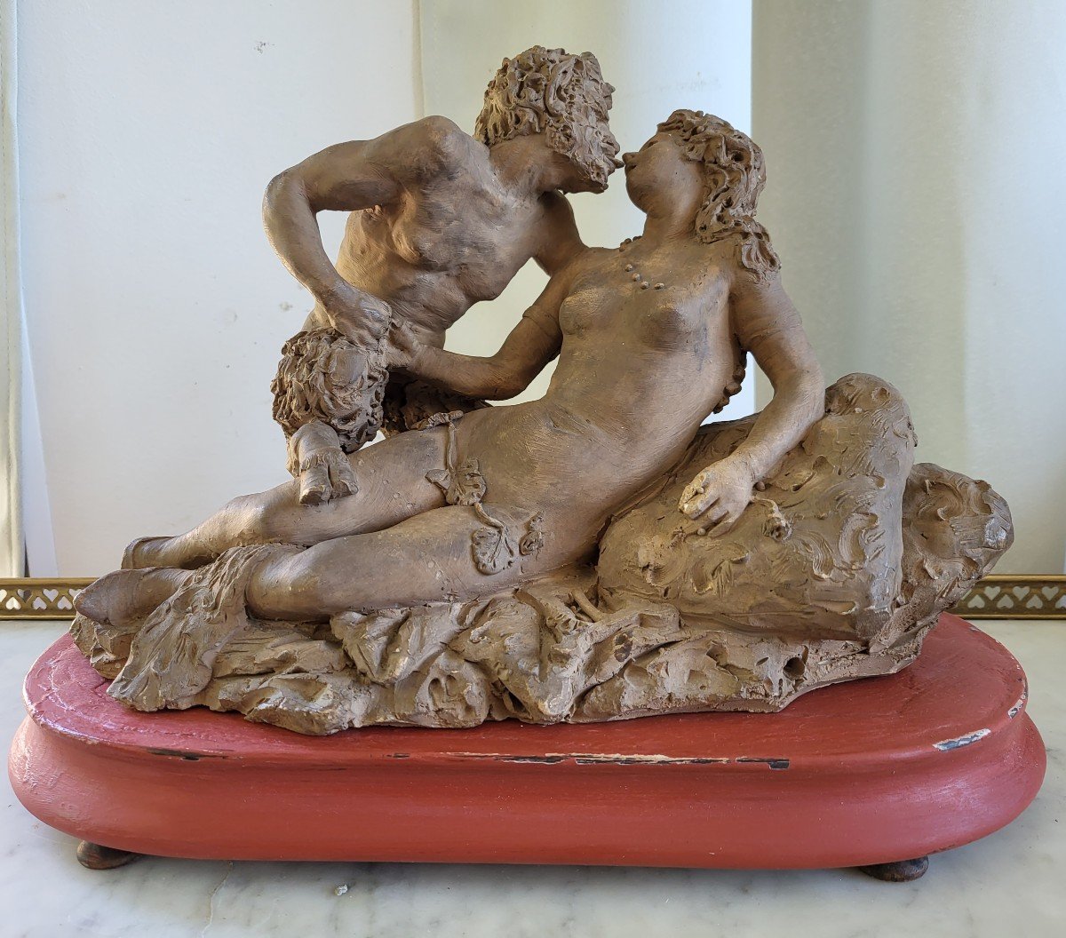 Sculpture  Terre Cuite "Grand Tour" Sg Giro Naples époque XIXe -photo-2
