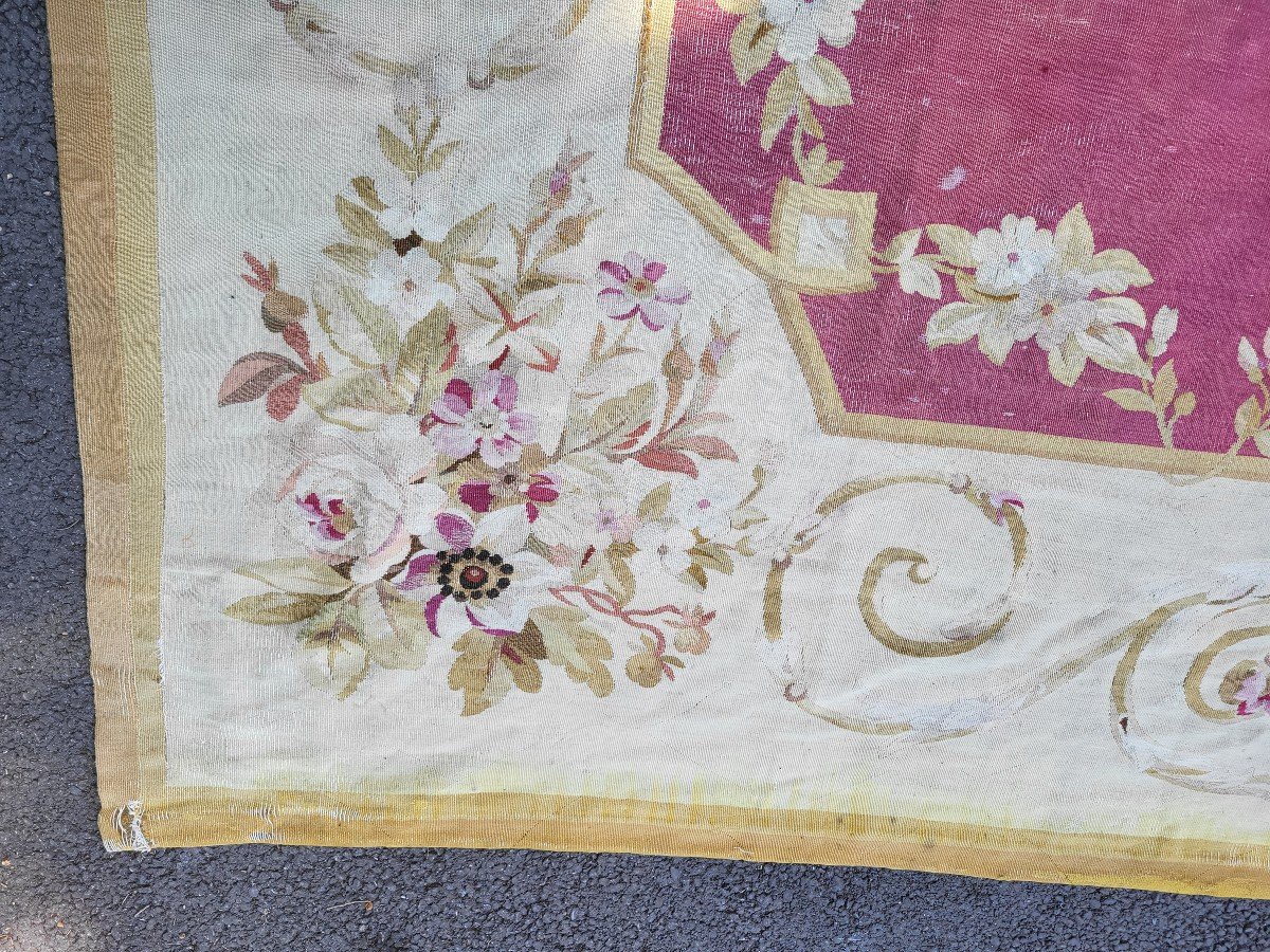 Important Aubusson Carpet Napoleon III Period 19th Century 450x305cm-photo-4