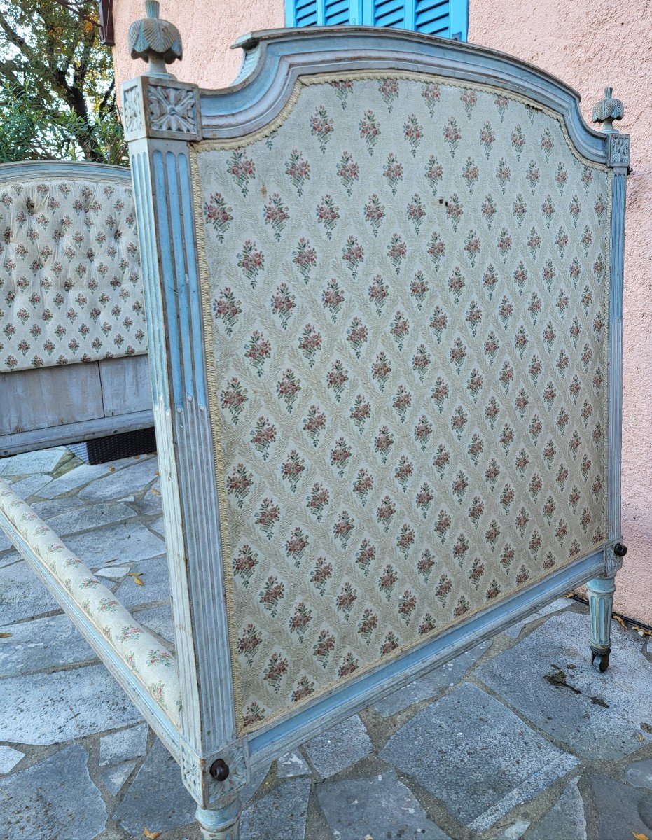 Lit d' alcôve Bois Laqué  époque  Louis XVI  XVIII E siècle -photo-3