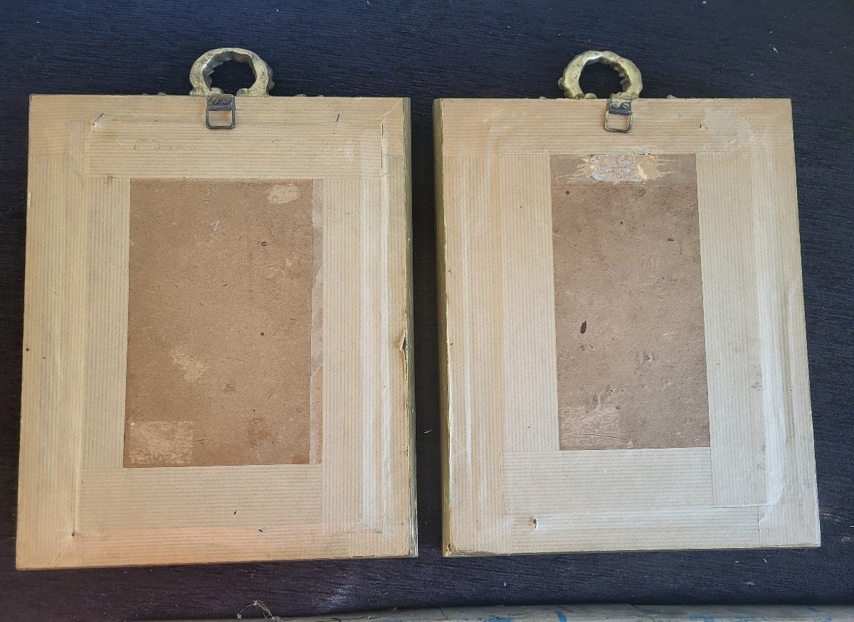 Pair Of Portraits 18th Century Pastels Frames-photo-5