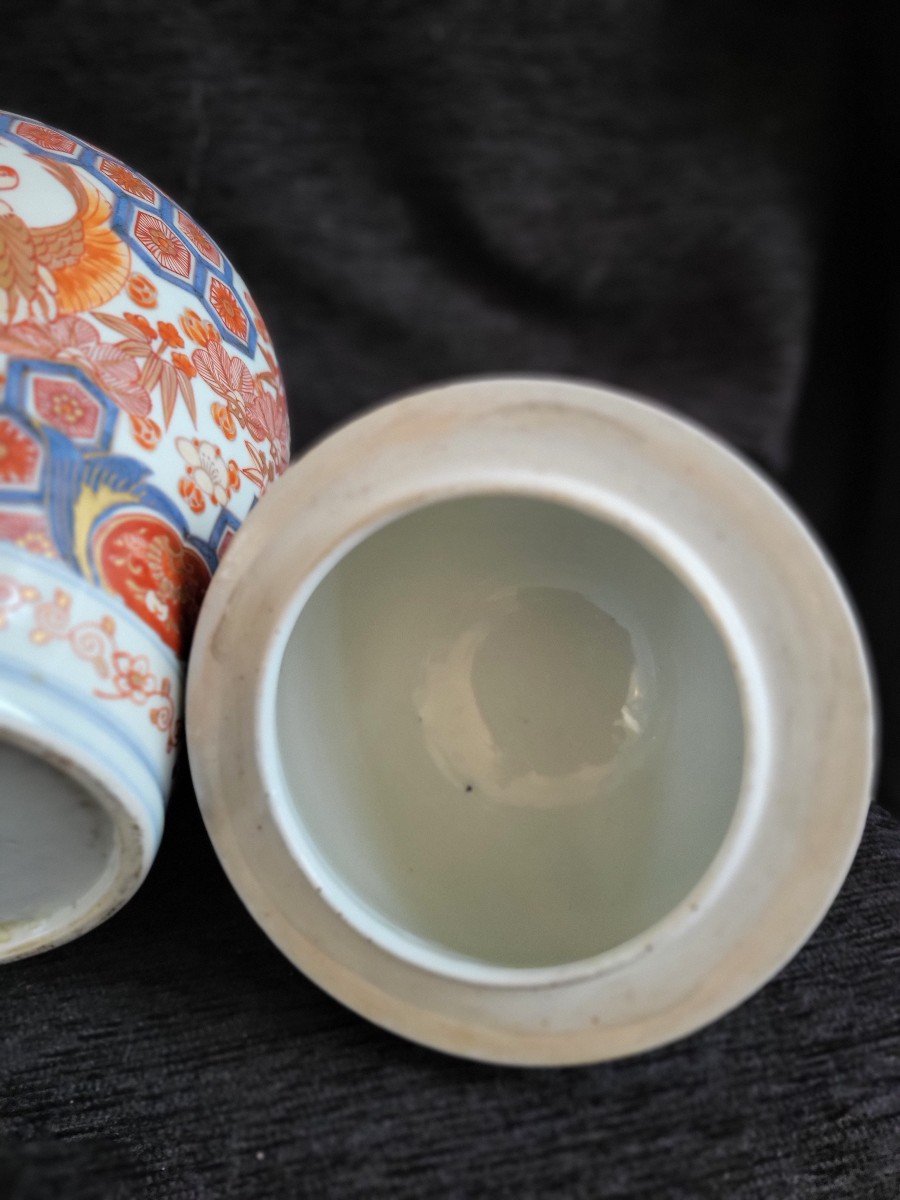 Pair Of Imari Porcelain Potiches Japan 19th Century Height E4-photo-6