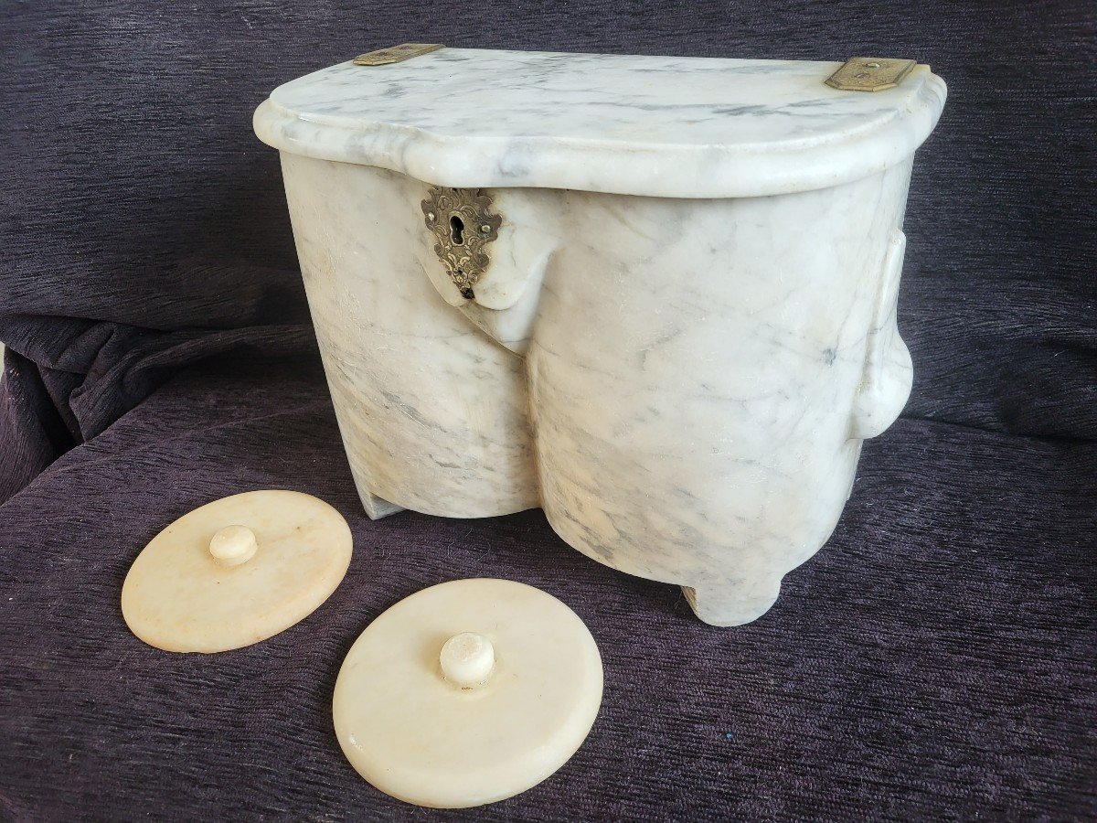 Viscera Box Marble Bronze Regency Period Early 18th Century -photo-7